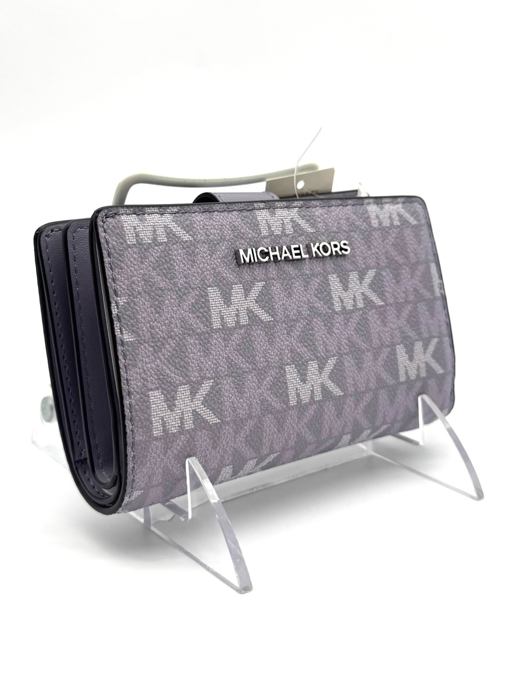 Michael Kors Medium Jet Set Travel Zip Chain Bifold Wallet - Lilac